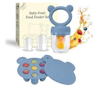 Moldes de silicona para bebé, chupete y helado de leche materna, recipientes de almacenamiento de alimentos, cubitos de hielo para la dentición del bebé y la alimentación automática de lactantes (azul