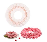 Moldes de silicona para bricolaje, 15 cm, reutilizables, de alimenticio, frambuesa, antiadherente, para hornear, , queso, gelatina, mousse, postre, jabón, manualidades, suministros de