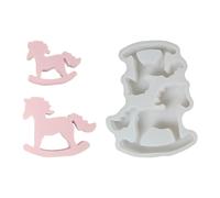 Moldes de Silicona para Caballo,Herramienta de Repostería con Forma de Animal de Silicona | Moldes de Cemento de Caballo,para Hornear Chocolate, Cocina, Yeso, Cemento, Resina, Manualidades, Familia, A
