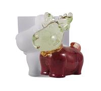 Moldes de silicona para calcetines de alce de Navidad, yeso, resina, jabón, hornear, decoración de mesa, decoraciones de Navidad