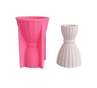 Moldes de silicona para candelabros a rayas, portavelas reutilizables para decoración del hogar, centros de mesa de boda, manualidades