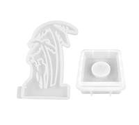 Moldes de silicona para candelabros, diseño de árbol, reutilizables, resistentes al calor, para decoración del hogar, centro de mesa de boda, manualidades, fabricación de velas hechas a mano