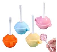 Moldes de silicona para caramelos, chocolate, pasteles, postres, antiadherente, fácil liberación, molde de 4 cavidades para hornear, cake pops, gomitas, confitería