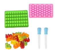 Moldes De Silicona Para Caramelos, Paquetes Moldes Para Caramelos, Molde de Silicona, Moldes de Silicona para Caramelos, Molde Silicona Ositos Gominola, para Hacer Mini Bombones, Chocolates y Chuches