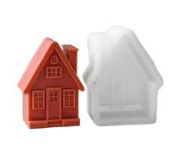 Moldes de silicona para casa de chimenea, moldes para adornos, yesos hechos a mano, suministros para manualidades