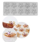 Moldes de silicona para chocolate, 3D Hollow Round, Leaves Shape Silicone Molds for Baking Resin Soap Candy Craft Cake Decorating Birthday Desserts(395)