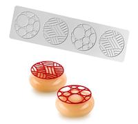Moldes de silicona para chocolate, 3D Hollow Round, Leaves Shape Silicone Molds for Baking Resin Soap Candy Craft Cake Decorating Birthday Desserts(357)
