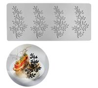 Moldes de silicona para chocolate, 3D Hollow Round, Leaves Shape Silicone Molds for Baking Resin Soap Candy Craft Cake Decorating Birthday Desserts(406)