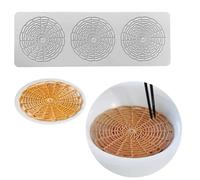 Moldes de silicona para chocolate, 3D Hollow Round, Leaves Shape Silicone Molds for Baking Resin Soap Candy Craft Cake Decorating Birthday Desserts(351)