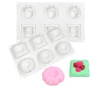 Moldes de silicona para chocolate, Creativity Silicone Cake Moulds Round Square Chocolate Mold Dessert Tools DIY Cake Accessories