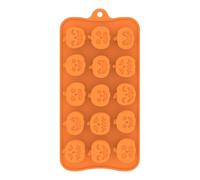 Moldes de silicona para chocolate de Halloween, moldes de silicona para Halloween, 15 unidades, aptos para alimentos, para cubitos de hielo, galletas, decoración para fondant, de goma