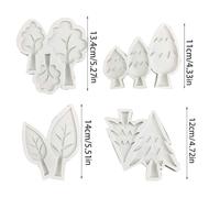 Moldes de silicona para chocolate, fondant, forma de árbol, silicona, para repostería doméstica, para