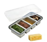 Moldes De Silicona Para Congelador De Sopa - Moldes Para Hielo Para Contenedores De Almacenamiento De Salsas | Preservación De Líquidos Para Salsa De Comida, Restos De Arroz Con Mantequilla, Bandeja R