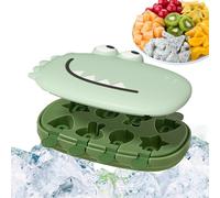 Moldes de silicona para congelar helados, bandeja de congelador de múltiples cavidades de 6 x 1.38 pulgadas, barras de yogur caseras, mezcla de hielo con soporte de barra de fácil liberación