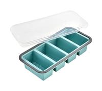 Moldes De Silicona Para Congelar, Recipiente De Fácil Liberación Con Tapa Para Almacenar Alimentos, Bandejas Para Hielo Para Refrigerador Para Guardar 250 Ml/125 Ml De Caldo, Sopa, Sobras Y Salsas
