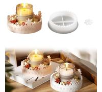 Moldes de silicona para corona de Adviento, molde de silicona, calendario de Adviento, forma de Navidad, moldes de silicona, molde de fundición, estrella para manualidades, jabón, resina epoxi, velas