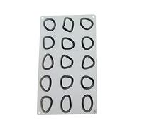 Moldes de silicona para decoración de tartas, utensilios para hornear, postre, mousse, pastel, herramienta para hornear cupcakes, moldes de silicona para mousse, moldes de piedra para niños