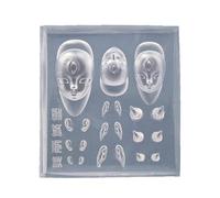 Moldes de silicona para decoración de uñas, herramientas de uñas, moldes de silicona para decoración de uñas