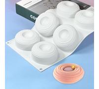 Moldes de silicona para dulces, chocolates, galletas, Oreo, jabón, pudín, gelatina, magdalenas, golosinas para perros, ideales para cupcakes, cubitos de hielo (círculos en espiral)