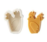 Moldes de silicona para estatuas, moldes de silicona con forma de animal lindo de dibujos animados de arcilla para estatua de pastel