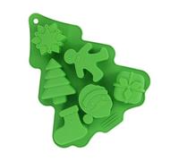 Moldes de Silicona para Fiestas Navideñas,Bandeja Reutilizable De Fácil Desmolde,Moldes De Caramelo Para Navidad | Jabón Caramelos Hielo Galletas Manualidades Alimentarias Fondant Fiestas