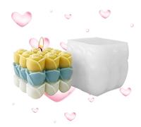 Moldes De Silicona Para Flores,Herramienta De Manualidades Cubo Rosa 3D Silicona | Molde Para Jabones De Flor | Para Manualidades De Jabón Y Resina, Decoración Del Hogar, Regalo Para Familiares Y Amig