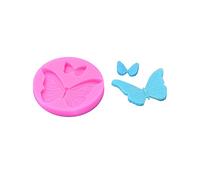 Moldes de silicona para fondant, chocolate, caramelos, forma de flor/mariposa, para hornear pasteles, fondant, chocolate