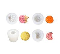Moldes de silicona para fondant, diseño de oso y luna, resina de chocolate para baby shower, decoración de cupcakes, decoración de tartas de resina, suministros de fiesta
