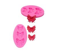 Moldes De Silicona Para Fondant Juego De 2 Moldes De Fondant Con Forma De Pajarita Para Decorar Pasteles Y Chocolates Color Rosa