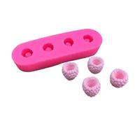 Moldes de silicona para frambuesa para decoración de pasteles, fabricación de chocolate y manualidades con diseño en forma de corazón, accesorios para hornear, moldes para hacer chocolate
