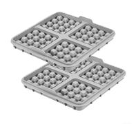 Moldes de silicona para freidora de aire, antiadherente, 4 rebanadoras, para freidora de aire Cosori de 6.2 L para NA229 NA230, apto para lavavajillas (gris)