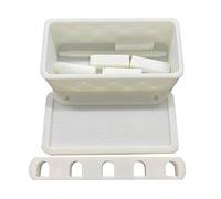 Moldes de silicona para fundición de resina, caja de almacenamiento, molde de juego de resina para dominó, herramientas de fabricación de epoxi
