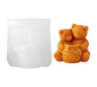 Moldes de silicona para fundir miel, osito, molde de silicona 3D, forma de oso, molde para velas, moldes de silicona, moldes de silicona, moldes de silicona, moldes de animales, moldes de yeso para