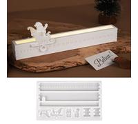 Moldes de silicona para fundir Navidad cuenta regresiva, molde de silicona para calendario navideño, moldes de silicona para trineo navideño, moldes de silicona Papá Noel, moldes de yeso para fundir