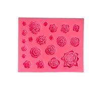 Moldes de silicona para hacer camelia, suministros para decoración de pasteles de flores, moldes familiares, flexibles, fáciles de usar, molde para dulces