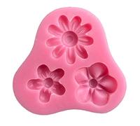 Moldes de silicona para hacer jabón hechos a mano, exquisitos moldes de fondant para decoración de pasteles de flores, moldes familiares flexibles para manualidades de azúcar