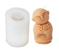 Moldes de silicona para hacer moldes de jabón hechos a mano con forma de monje, adornos de silicona para entusiastas del arte, manualidades hechas a mano