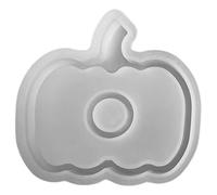 Moldes de silicona para Halloween 2 en 1, bandeja con forma de calabaza y candelabro, moldes de silicona antiadherentes de 12 x 11, 4 cm, resina epoxi