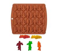 Moldes de silicona para Halloween, forma de esqueleto, gomitas de frutas, moldes de silicona reutilizables antiadherentes para Halloween, de goma, chocolate