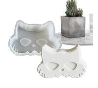 Moldes De Silicona Para Halloween | Moldes De Halloween Para Hacer Velas | Decoración para Resina Epoxi Aromaterapia Colgante Coche Jabón Arcilla Perfumada Postres Cupcake Fiesta