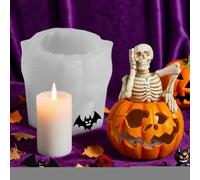 Moldes De Silicona Para Halloween,Moldes Para Velas Halloween En Forma De Calavera | Molde de Silicona para Hacer Velas y Jabón Manual Aromaterapia Galletas Caramelos Decoración Macabra Escritorio
