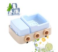 Moldes de silicona para helados, con tapa, 6 compartimentos, fácil extracción | Molde para hacer pasteles en el congelador | Para fruta, piruletas, pudines, caramelos, chocolate