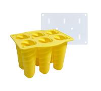 Moldes de silicona para helados de 6 agujeros, bandeja de hielo, moldes para paletas