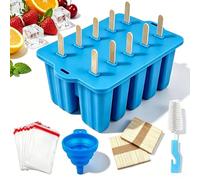 Moldes de Silicona para Helados,Molde Polos Silicona,Hacer Helados,Molde para Helados,Molde para Helados y Polos,Popsicle Mold,Ice Lolly Pop Mould