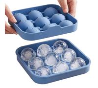Moldes de silicona para hielo 9-cavidad, desmoldado fácil y