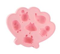 Moldes de silicona para hielo de criatura marina de 6 cavidades, fáciles de desmoldar, aptos para lavavajillas, para hacer chocolate, congelar, bebidas, congeladores, Cheloniidae