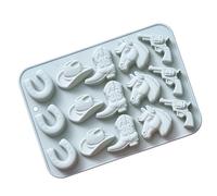 Moldes de silicona para hornear, accesorios para hornear con temática de caballo, para crear pasteles de fondant y chocolates, moldes de chocolate de caballo