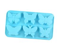 Moldes de silicona para hornear con 6 cavidades de mariposa, para postres de chocolate y golosinas de San Valentín, moldes para hornear fáciles del día de San Valentín