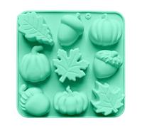 Moldes De Silicona Para Hornear, Herramienta Para Hornear De Calabaza, Decoración De Otoño, Suministros Artesanales Para Resina, Pastel De Chocolate, Jabón Y Dulces | 17x16cm 100g | Bandeja Para Recue