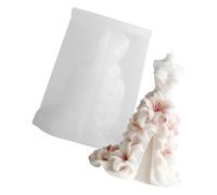 Moldes de silicona para hornear jabón perfumado, chocolate, decoración de boda y resina fundida, suministros de manualidades para luces de cera